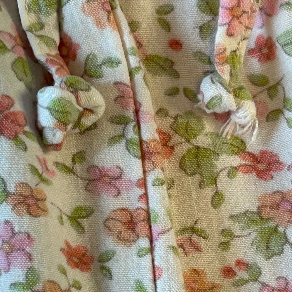 Aeropostale Womens Shorts Floral Print Ruffle Tie Waist‎ Size S skorts skirt